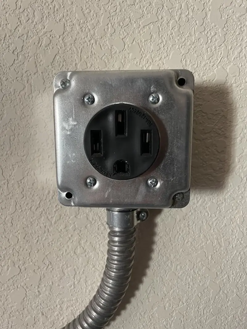 NEMA 14-50 outlet installed for Smart Home Electrical in Easley